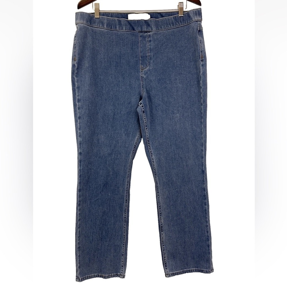 Soft Surroundings Jeans XL Light Blue Denim Pants Stretch